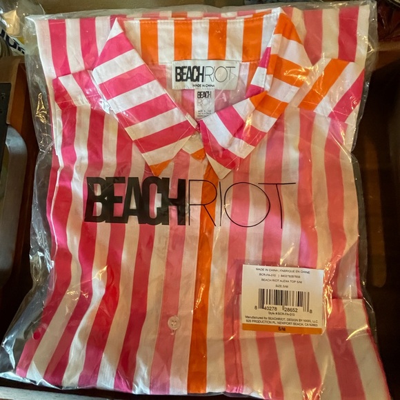NTW Beach Riot Alexa Top in Sunset Stripes $118 Original Price now only $79 - Picture 7 of 8